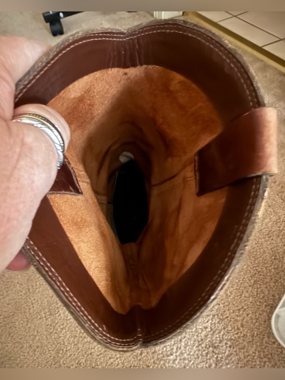 MIA Brown Leather Western Cowboy Boots - Picture 5 of 8